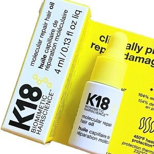 K18 Biomimetic Hairscience Mini Molecular Repair Hair Oil - 4mL / 013 fl oz